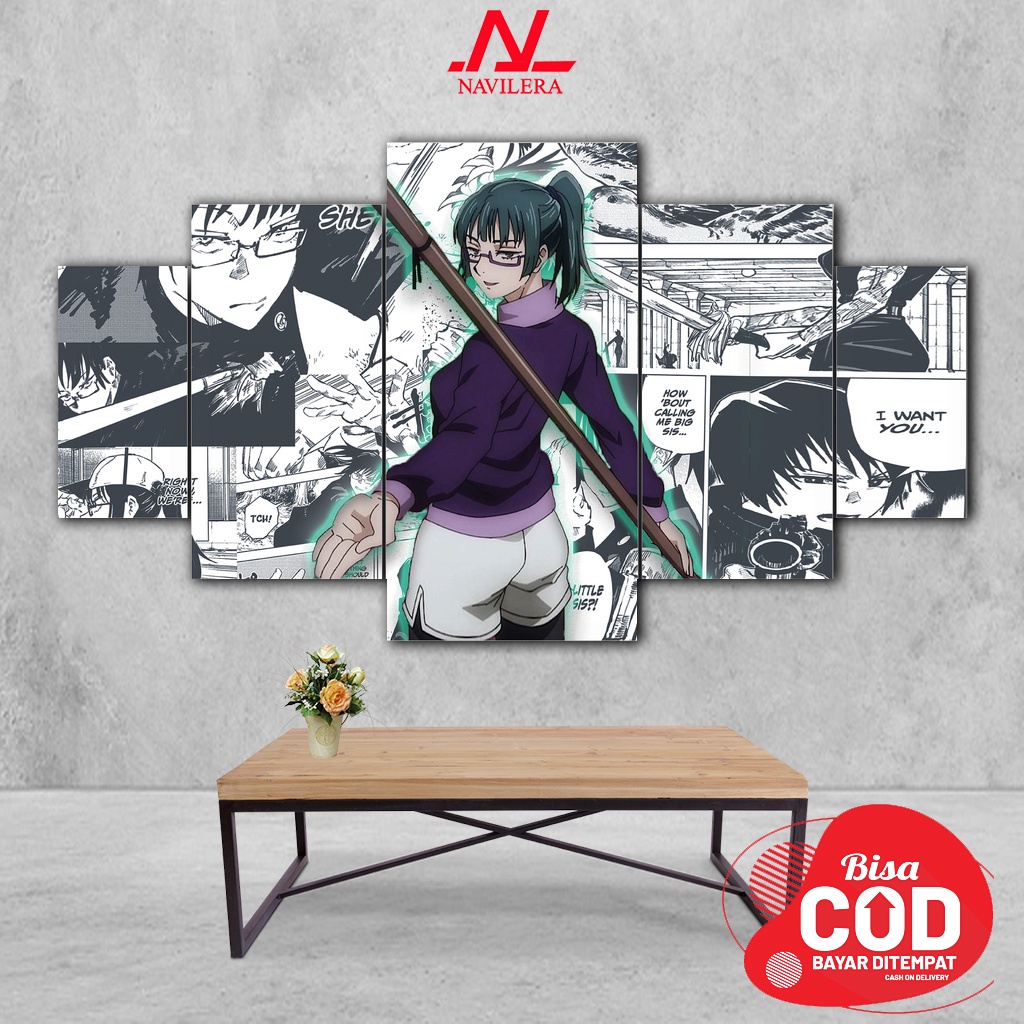 Jual NAVILERA - Hiasan Dinding Kamar Poster Kayu Anime JUJUTSU KAISEN ...