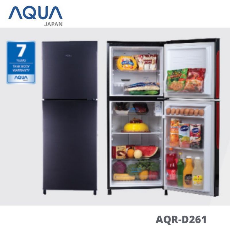 Jual KULKAS AQUA 2 PINTU AQR-D261 GARANSI RESMI 7 TAHUN | Shopee Indonesia