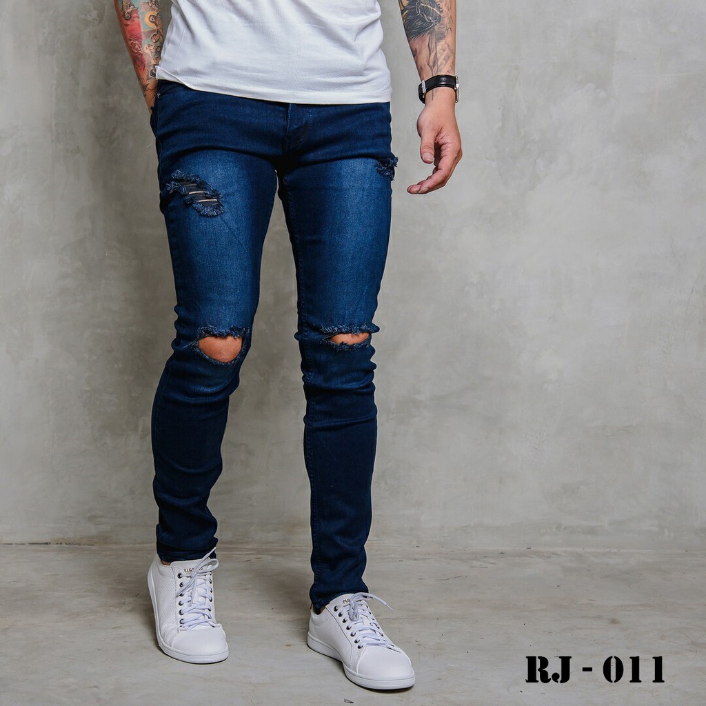 Jual L Awears Rj Jeans Pria Navy Rips Black Celana Panjang Pria Murah Celana Cowok