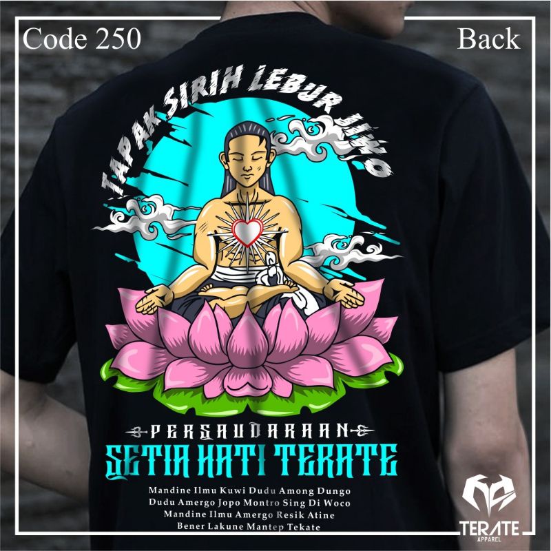 Jual KAOS TAPAK SIRIH LEBUR JIWO| KAOS TERATE NEW DESIGN | KAOS TERATE
