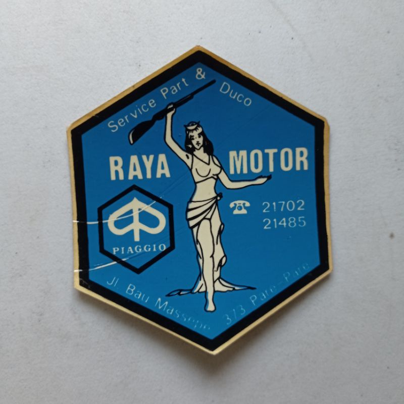 Jual Stiker Vespa Piaggio Jadul Lawas Vintage Raya Motor | Shopee Indonesia