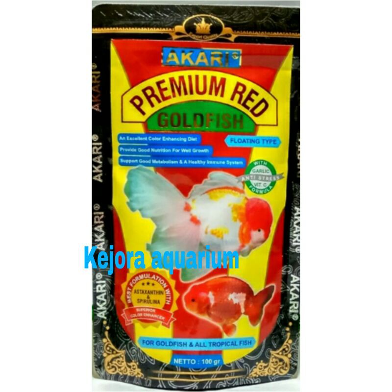 Jual Akari Premium Red Goldfish Pakan Ikan Mas Koki Pelet Ikan Koki 10