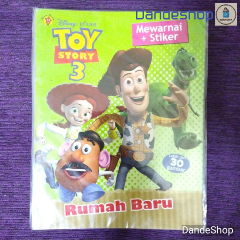 Jual Toy Story 3 - Buku Mewarnai + Stiker Anak [ELEX KIDS] | Shopee ...