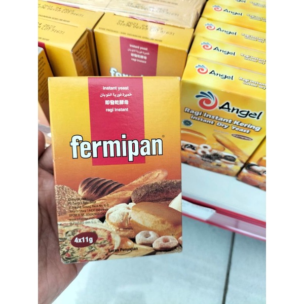 Jual Fermipan Ragi instant 4x11gr pengembang roti dan donat(mohon baca ...