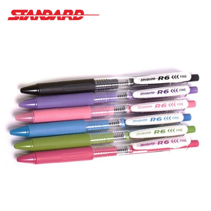 Jual Ball Pen / Pulpen / Pena STANDARD R6 Retractable Ballpoint Pen per