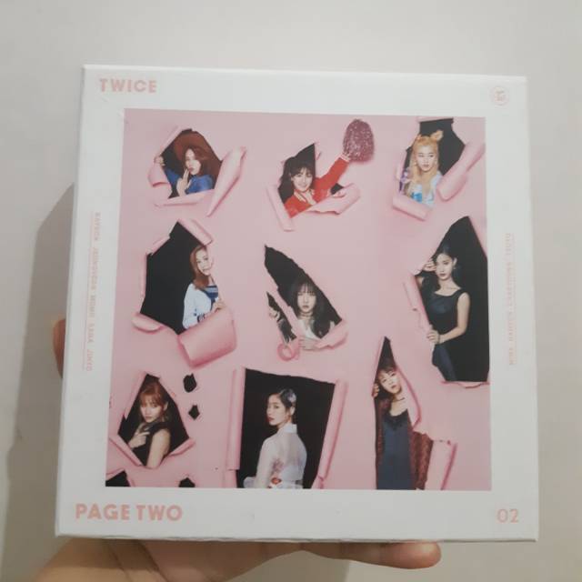 Jual TWICE - PAGE TWO pink ver. + Poster || COMPLETE (Preloved ...