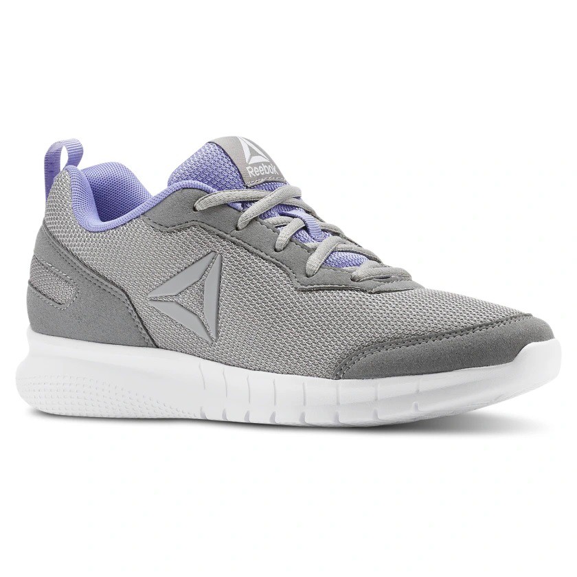 Jual Sepatu Reebok AD Swiftway Run Grey Purple Sport Running Lari Fitnes Training Olahraga Original 100 Shopee Indonesia