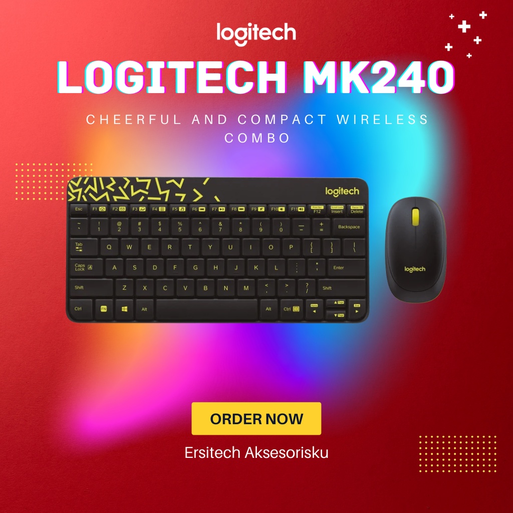 Jual Keyboard Logitech MK240 - Keyboard Wireless Logitech, Mouse ...