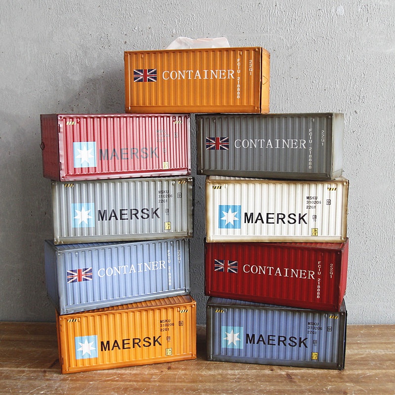 Jual Metal Shipping Container Decorative Tissue Box - Kotak Tisu ...
