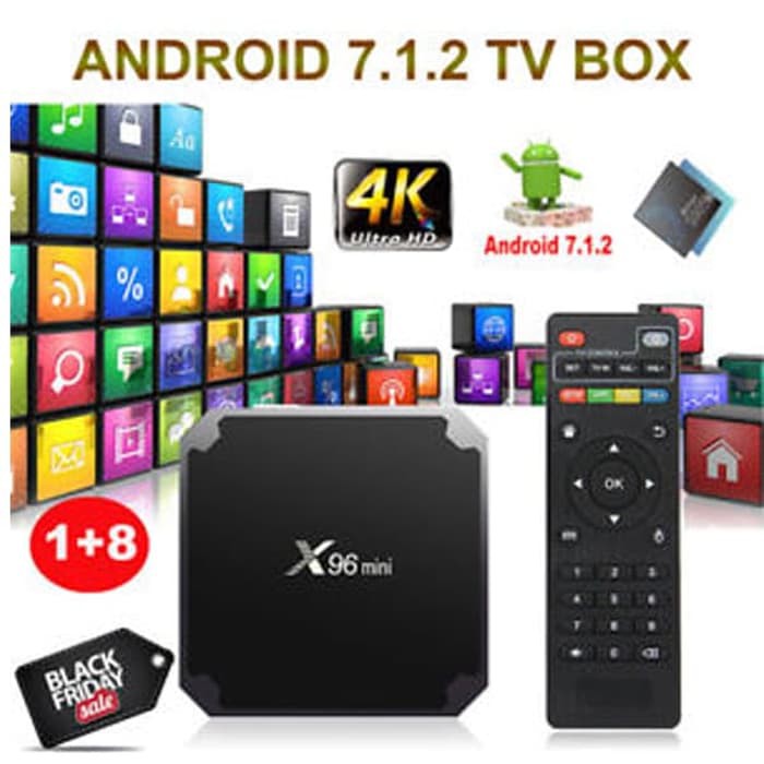 Jual X96 MINI ANDROID TV BOX 7.1.2 AMLOGIC S905W 4K - IR RECEIVER ...