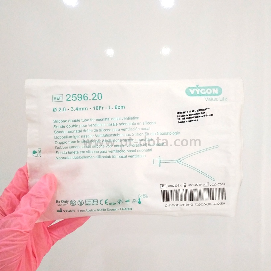 Nasal Ventilation Double Tube in Silicone