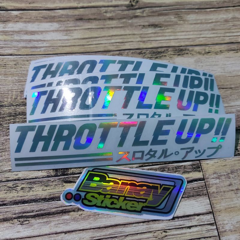 Jual STICKER THROTTLE UP VISOR HELM CUTTING | Shopee Indonesia