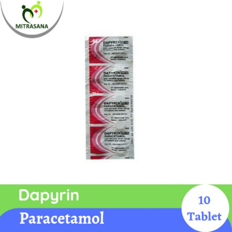 Jual DAPYRIN 500 MG 1 STRIP ISI 10 TAB | Shopee Indonesia