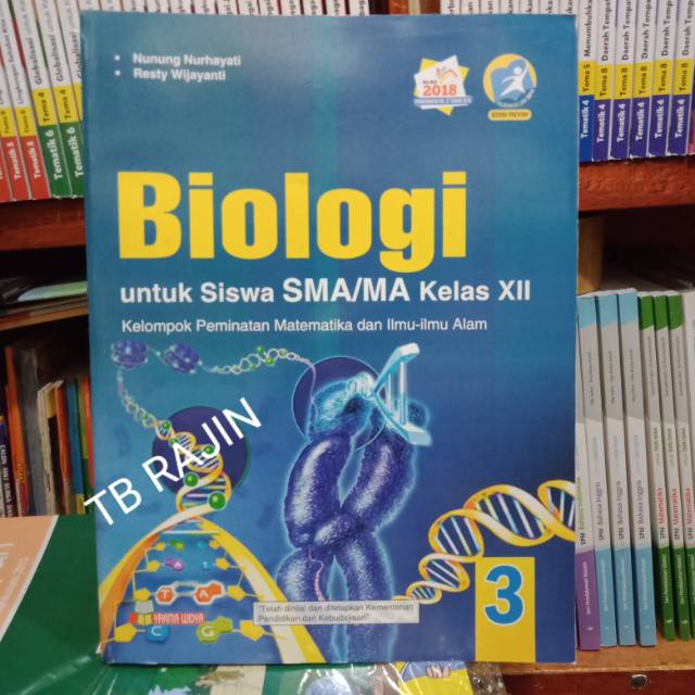 Jual BUKU BIOLOGI KELAS XII SMA Pengarang Nunung Nurhayati | Shopee ...