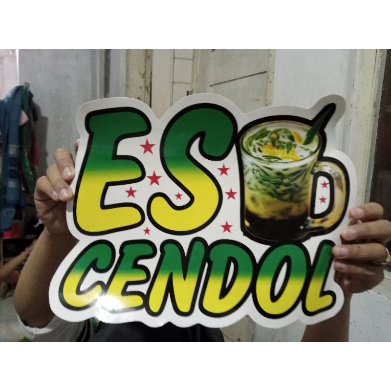 Jual STIKER KACA GEROBAK TULISAN ES CENDOL | Shopee Indonesia