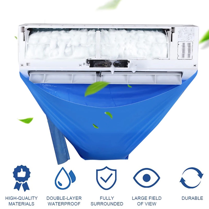 Plastik Terpal Cuci AC Air Conditioner Cleaning Cover Waterproof | Lazada Indonesia - View #4