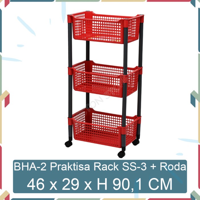 Jual MICTON Lion Star Basic Home BHA-2 Praktisa Rack SS-3 Roda Rak ...