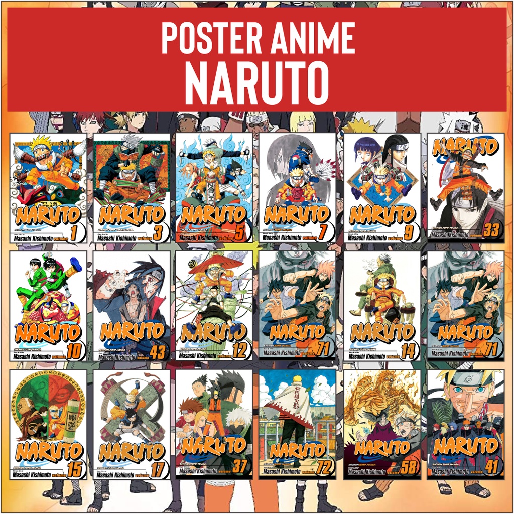 Jual Poster Anime Naruto Shippuden Cover Manga Aesthetic | Shopee Indonesia