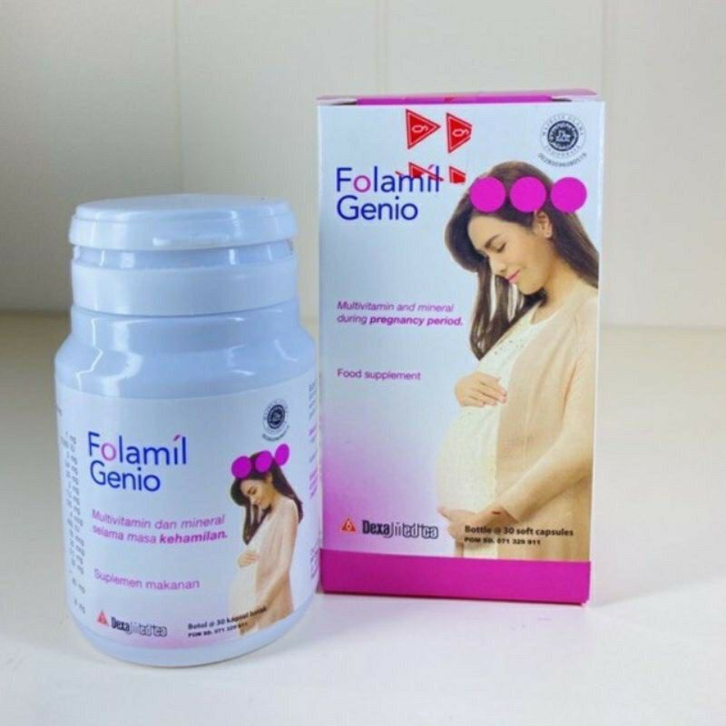 Jual Folamil Genio 30 Kapsul/Suplemen Kehamilan/Ibu Hamil/DHA ...