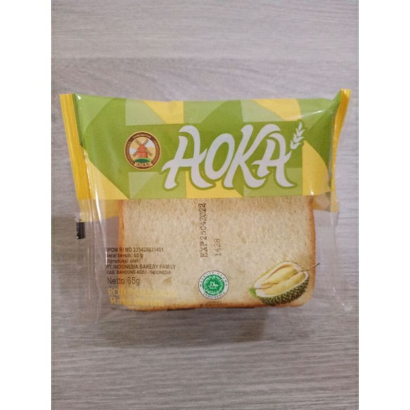 Jual roti panggang lumer AOKA,, rasa Durian | Shopee Indonesia