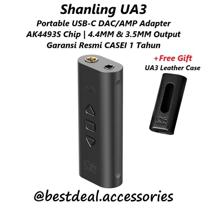 Jual Shanling Ua3 UsbC Portable Dac / Amp Adapter Ak4493S 4.4Mm & 3