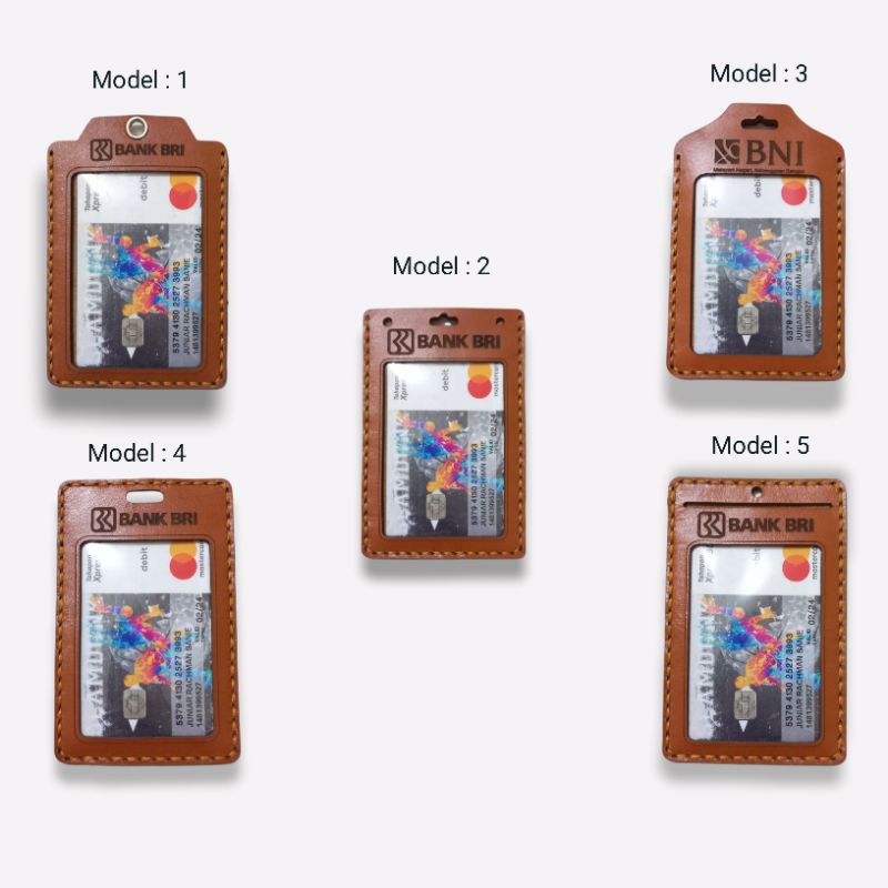Jual ID CARD HOLDER KULIT NAME TAG KULIT CUSTOM NAMA LOGO PERUSAHAAN