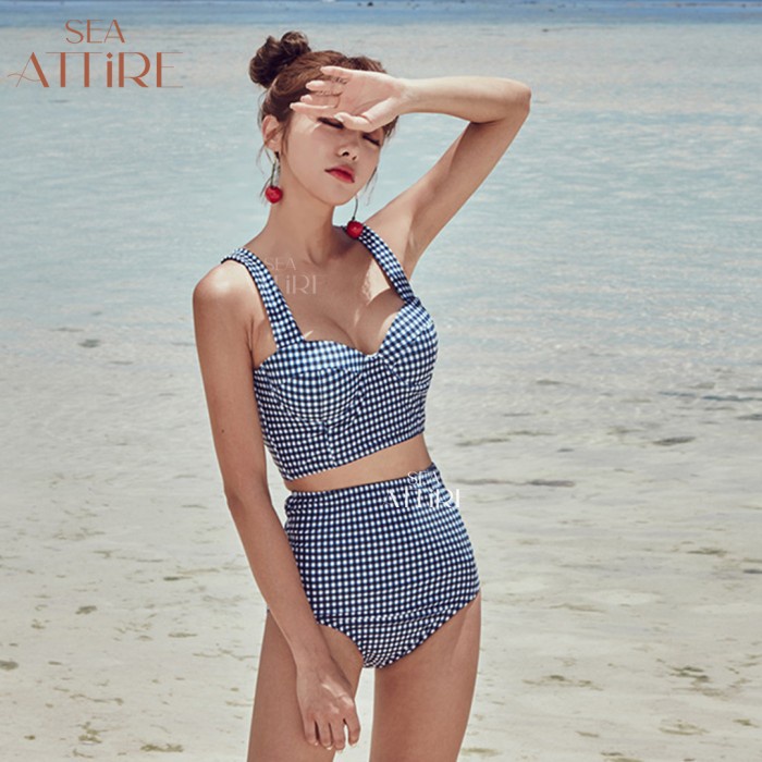 Jual Bikini Sa Pearl Bikini Renang Swimsuit Pantai Two Piece Allsize Impor Biru Bikini