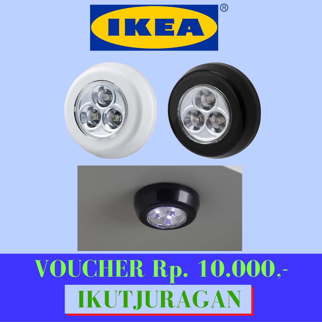 Jual RAMSTA Lampu Plapon / Lampu Tempel / Lampu Baterai IKEA | Shopee ...