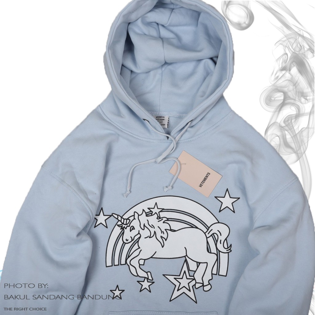 Vetements hoodie unicorn sales