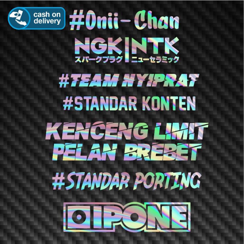 Jual Cutting Sticker Viral HOLOGRAM/STICKER SPINSOR MOTOR PSKNMTC ...