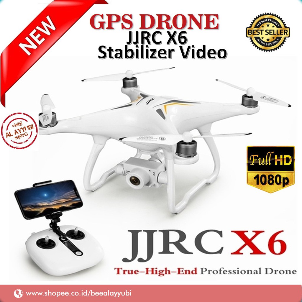 Jual DRONE JJRC X6 AIRCUS DUAL MODE GPS FULL HD CAMERA 1080P BRUSHLESS GIMBAL KAMERA Shopee Indonesia