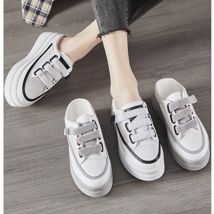 Jual Sepatu Sandal Perempuan Putih Less Import Sepatu Sendal Cewek ...