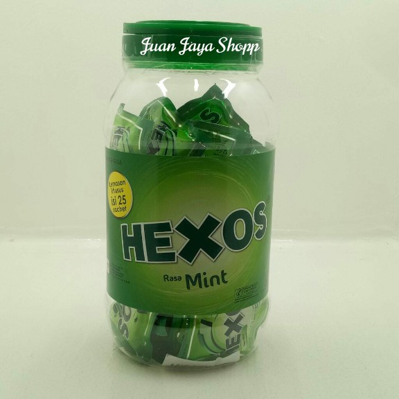 Jual Hexos Rasa Mint & Mix Aneka Rasa Toples 25 sachet [5 butir/sachet ...