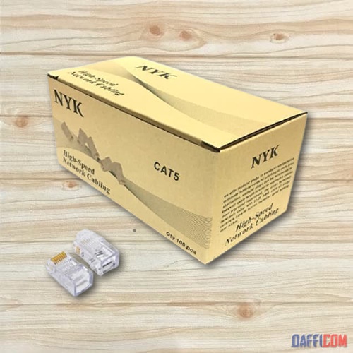 Jual NYK CONNECTOR RJ45 UTP CAT5 1 PAK (100 PCS) | Shopee Indonesia