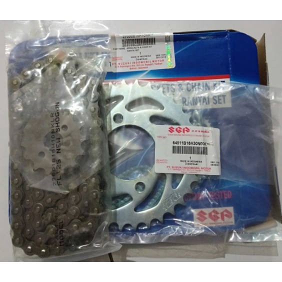 Jual Gir Set Rantai Roda Kit Suzuki Shogun 125 New 27000 16H10 NKIT ...