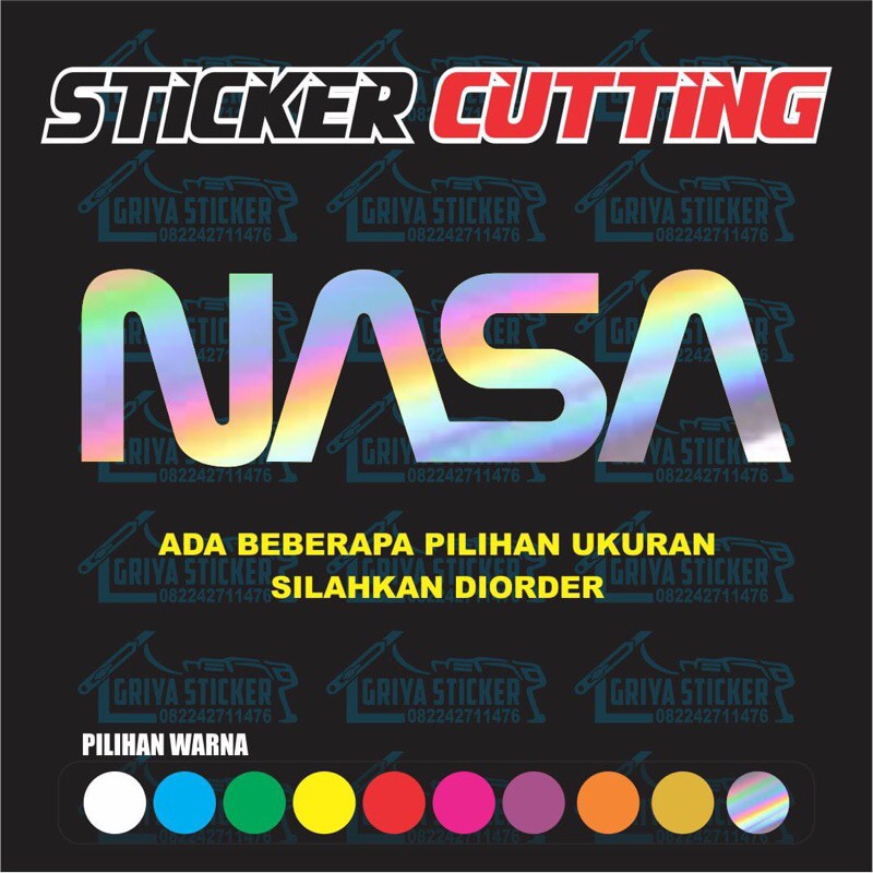 Jual Sticker Nasa Stiker Cutting Viral Stiker Motor Shopee Indonesia