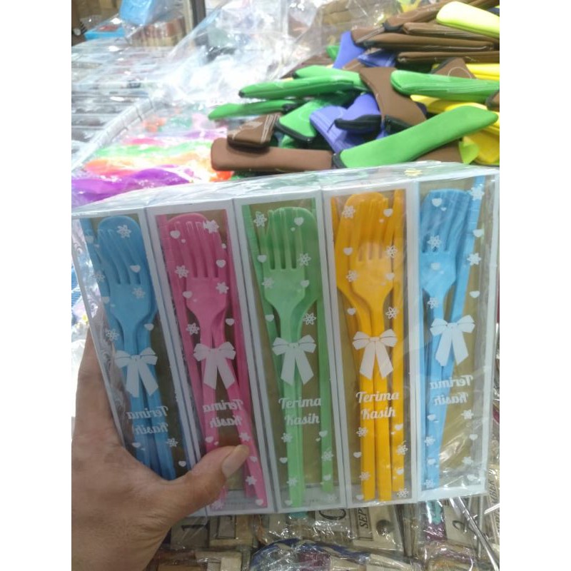 Jual Souvenir Sendok Garpu Sumpit Kemas Mika Shopee Indonesia 2791