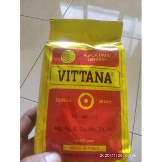 Jual Pupuk Daun Lengkap Vittana Bunga Dan Buah Gr Shopee