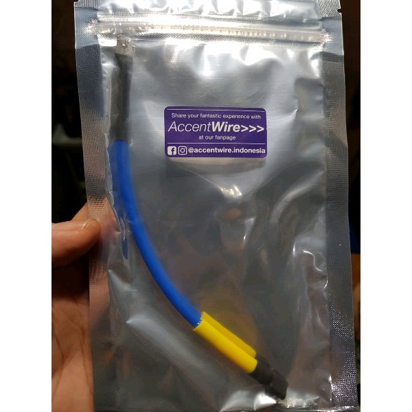 Jual Kabel Accent Wire Biru Setan Coil Cable Koil Dijamin Asli Shopee Indonesia