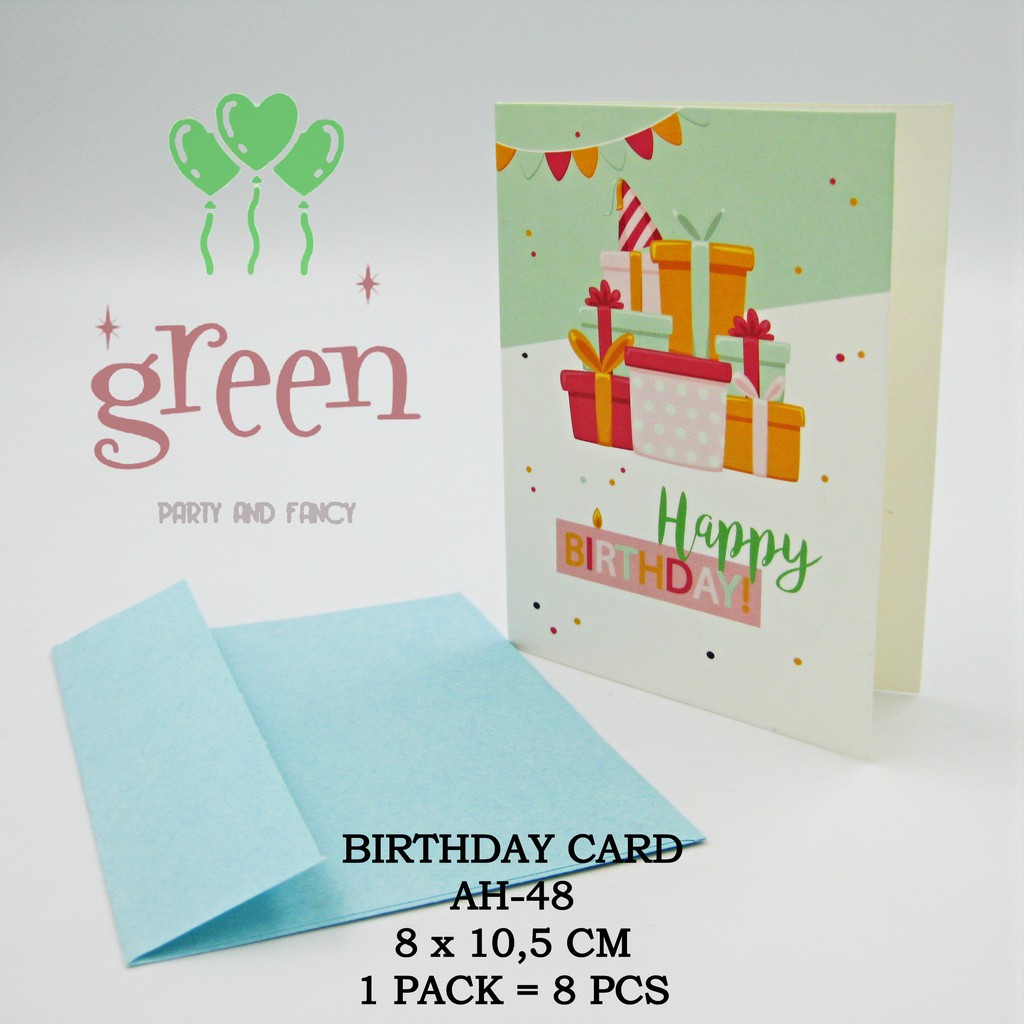 Jual KARTU UCAPAN/ KARTU ULANG TAHUN/ BIRTHDAY CARD/ KARTU ULTAH AH48
