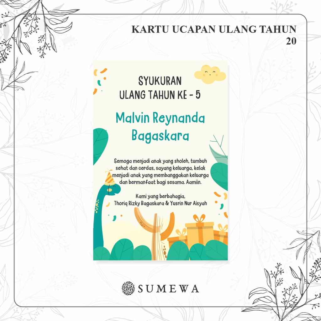 Jual Kartu Ucapan Ulang Tahun / Birthday Card / Kartu Hampers Ulang