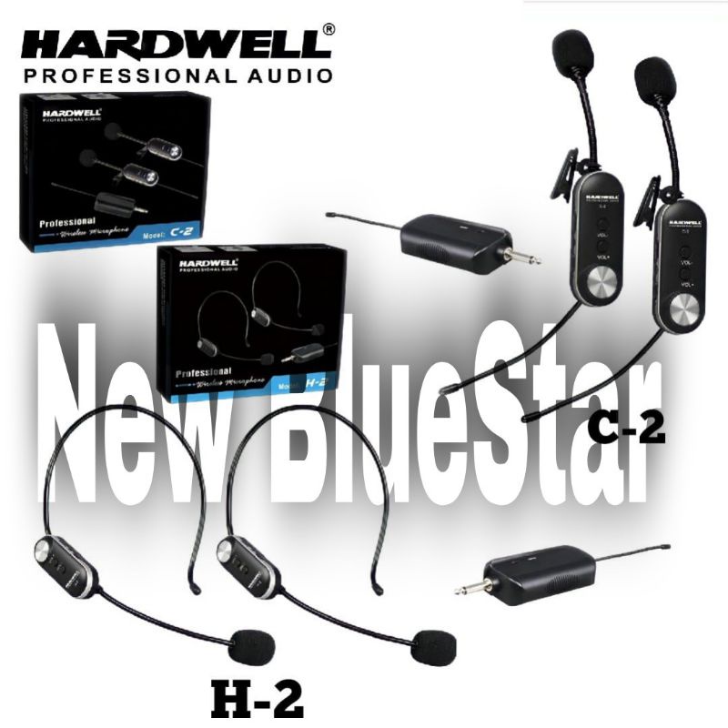 Jual Mic Wireless Hardwell C 2 Clip on Original Produk H2 Jepit