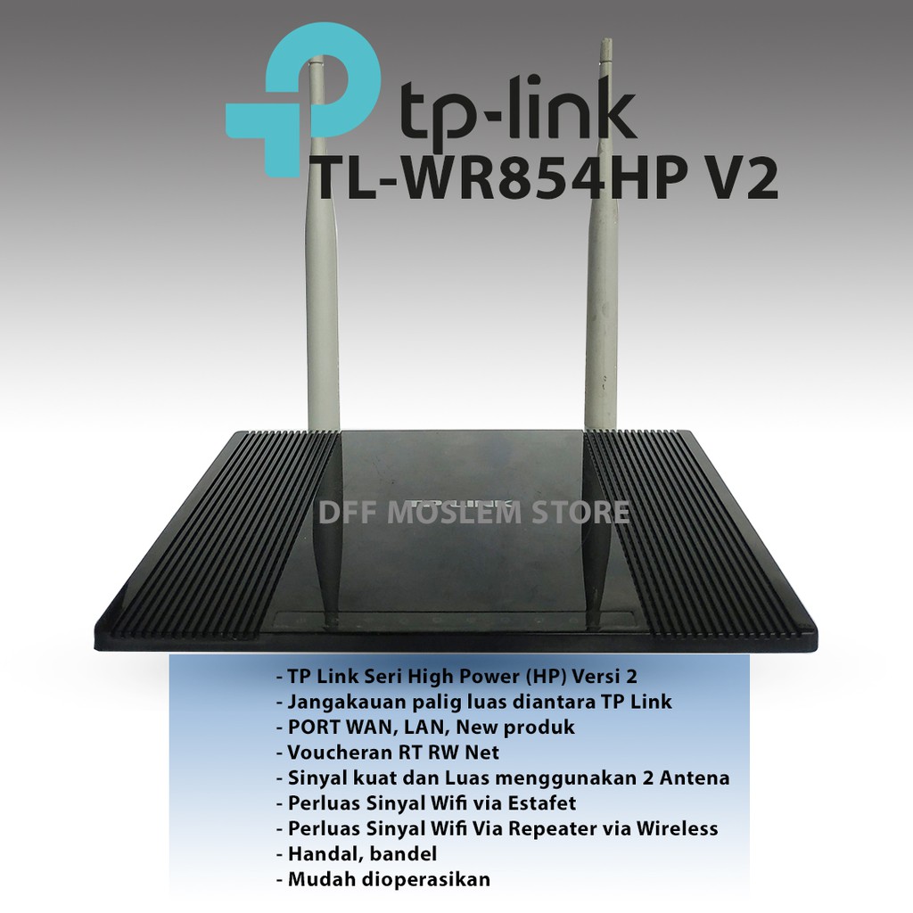 Jual Modem Router Wifi TPLink TLWR841HP V2 HIGH POWER Jangakuan Luas