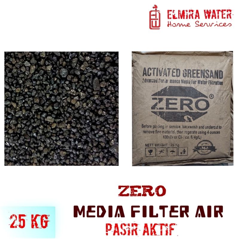 Jual Media Filter Air Pasir Active Zero Activated Greendsand 25 Kg
