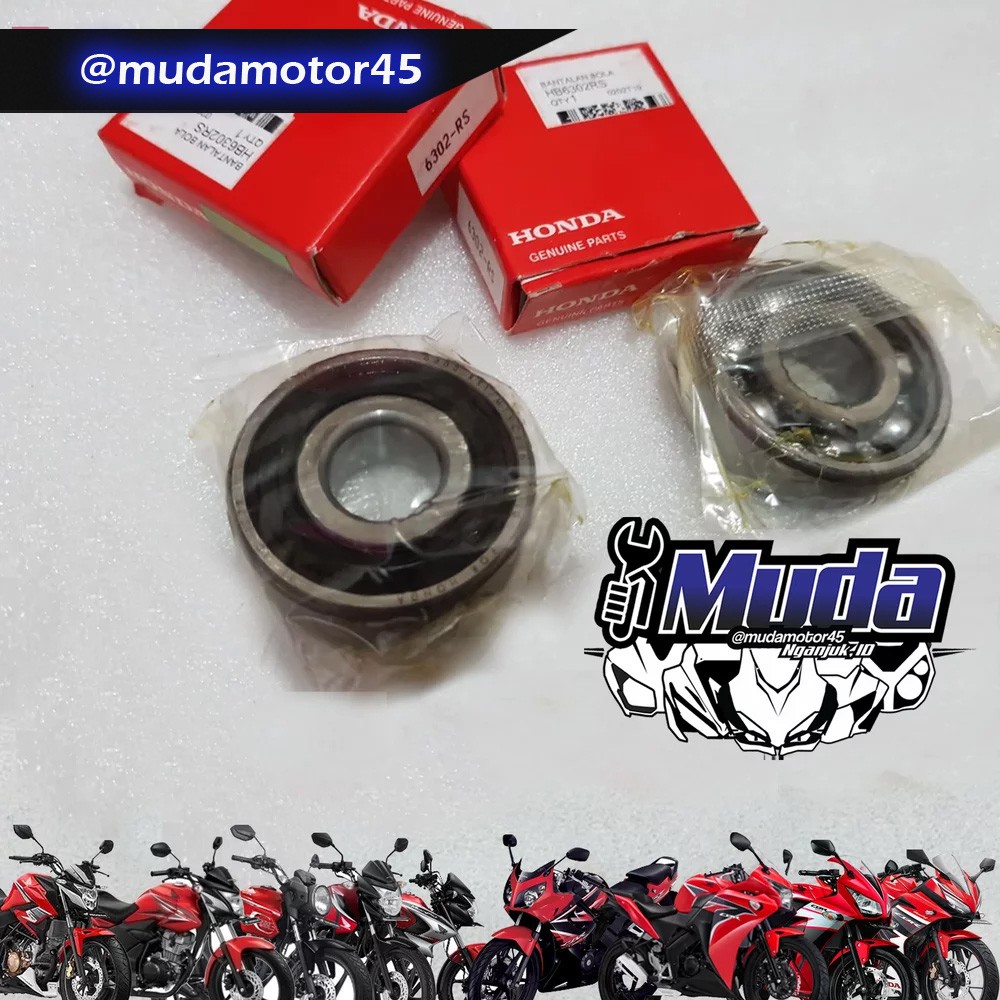 Jual SEPASANG BEARING RODA BELAKANG 6302 CB150R CBR150R MEGA PRO MONO