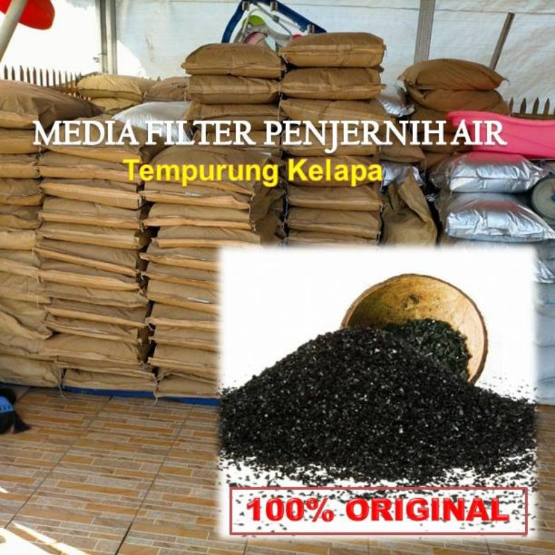 Jual Karbon Aktif Media Filter Penjernih Air Kg Penyaring Air Sumur