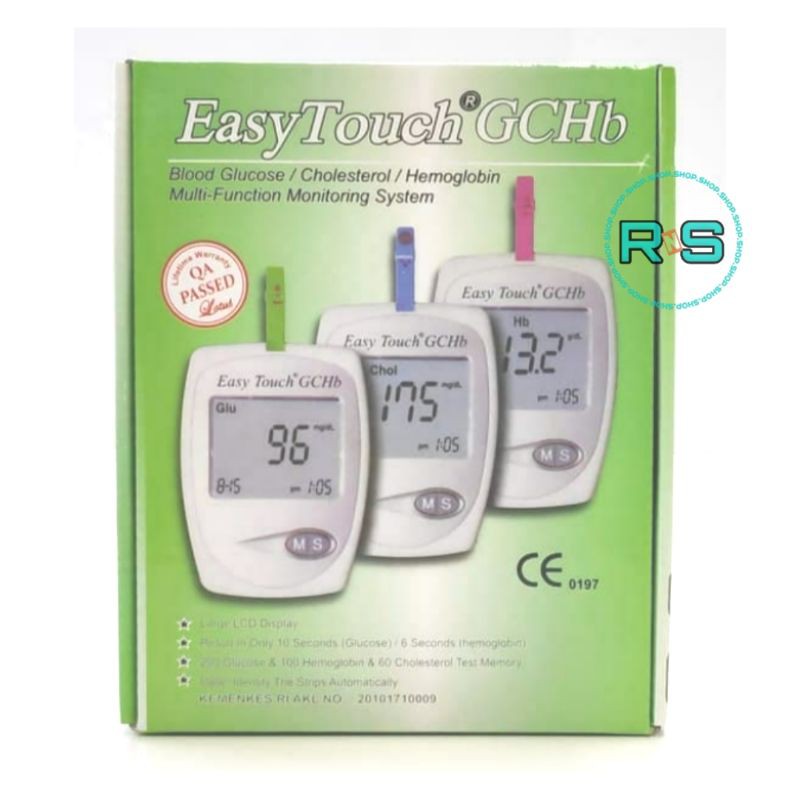 Jual Easy Touch GCHb 3 In 1 Alat Cek Gula Choles Hemoglobin HB | Shopee ...