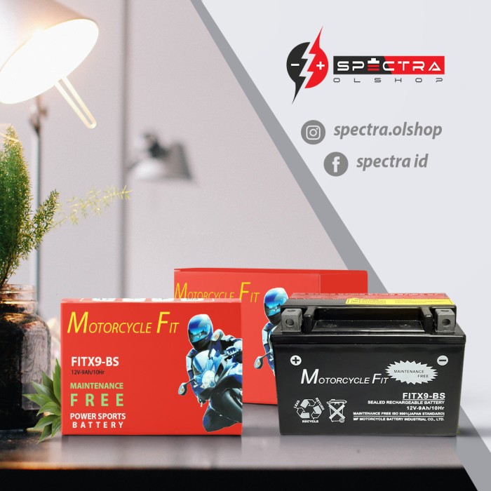 Jual Aki Motor KYMCO Matic Series Accu Murah MF YTX9 GS Yuasa Motobatt