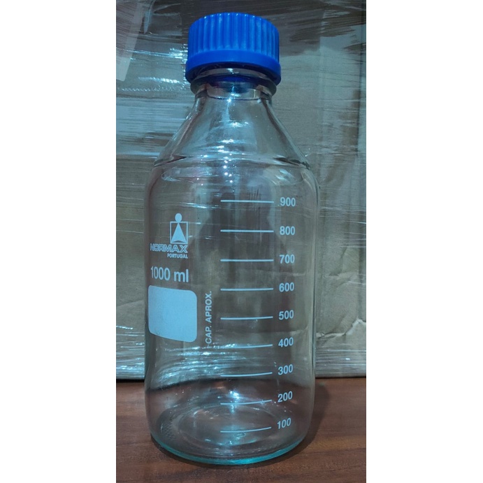 Jual Laboratorium bottle/botol laboratorium 1000 ml tutup biru | Shopee ...