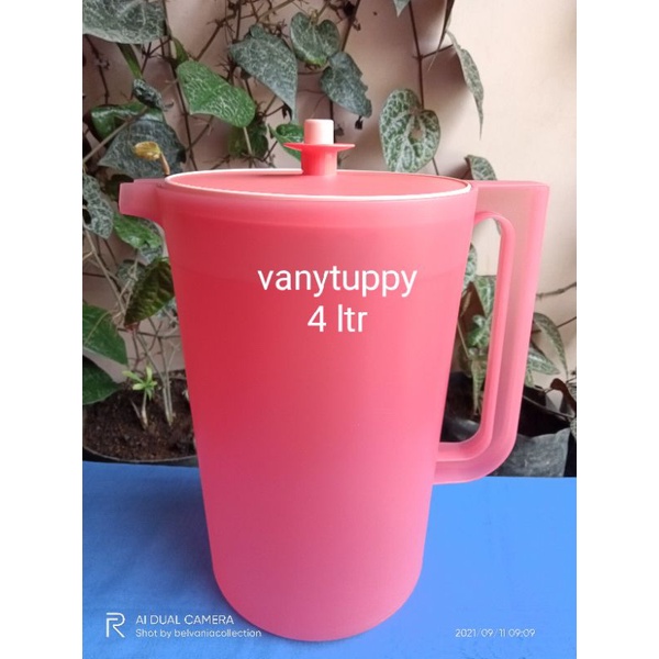 Jual tupperware bloomia pitcher 4 liter / teko / jug teko jumbo 4 liter ...